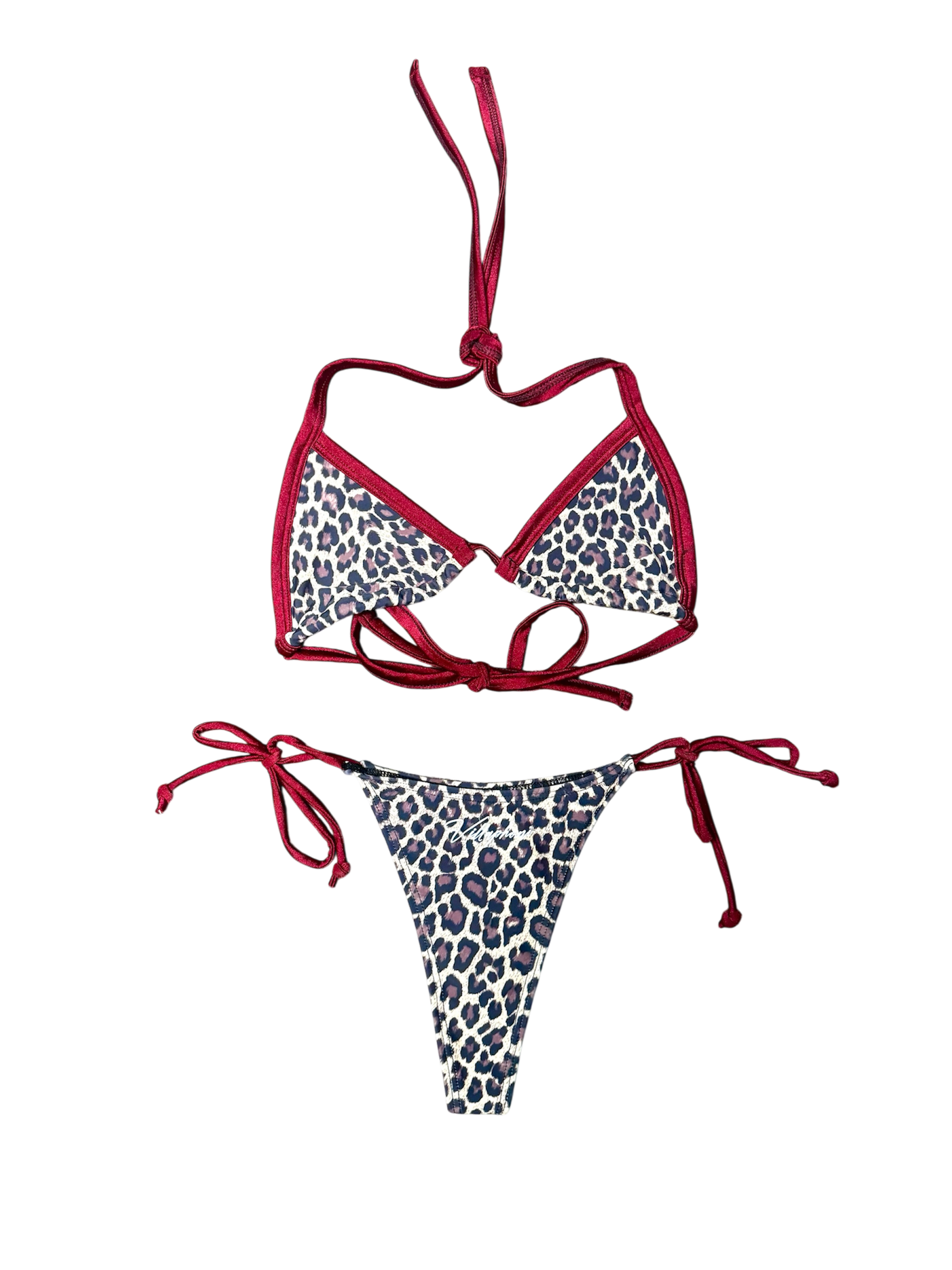 Cheetah Print 2 Piece Bikini thong